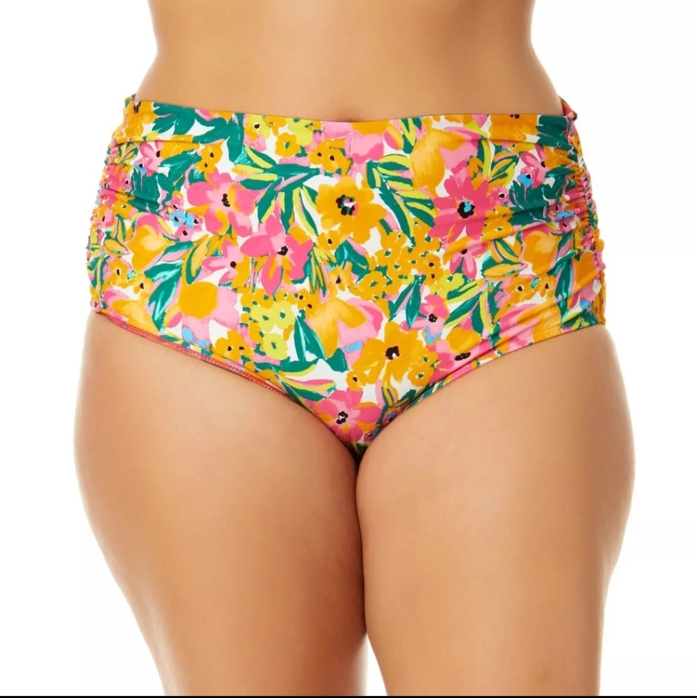 🛍Floral High-Waisted Bikini Bottom